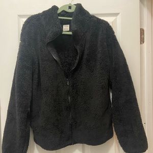 Cozy Fleece Full-Zip Mock Neck Jacket